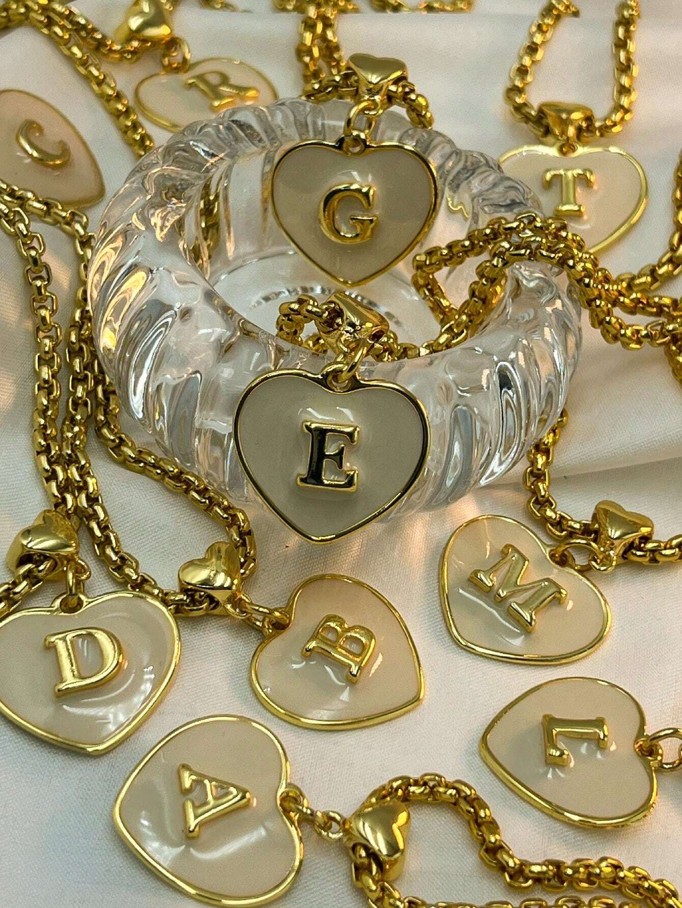 Colar Letras - Liga Dourada