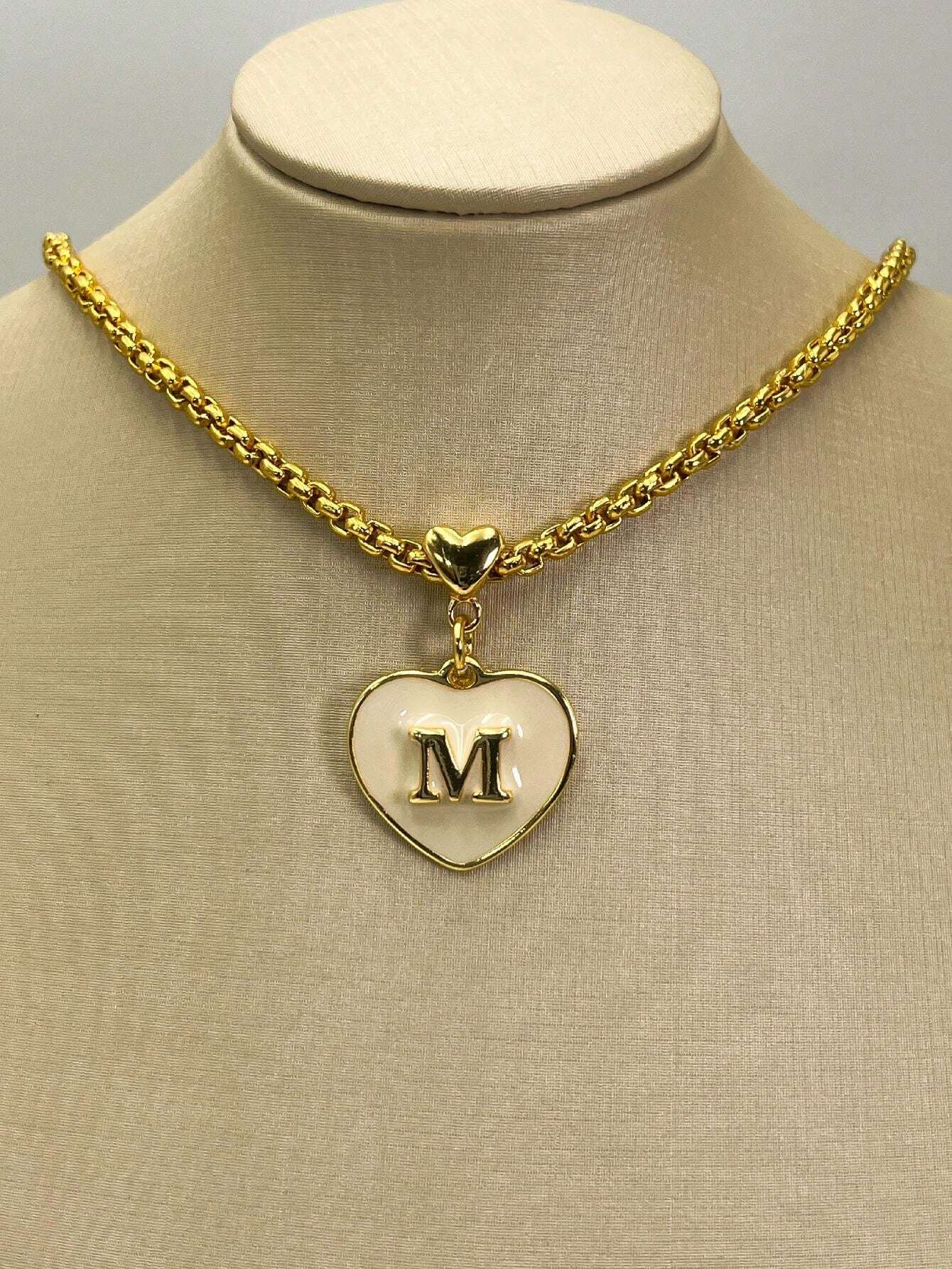 Colar Letras - Liga Dourada